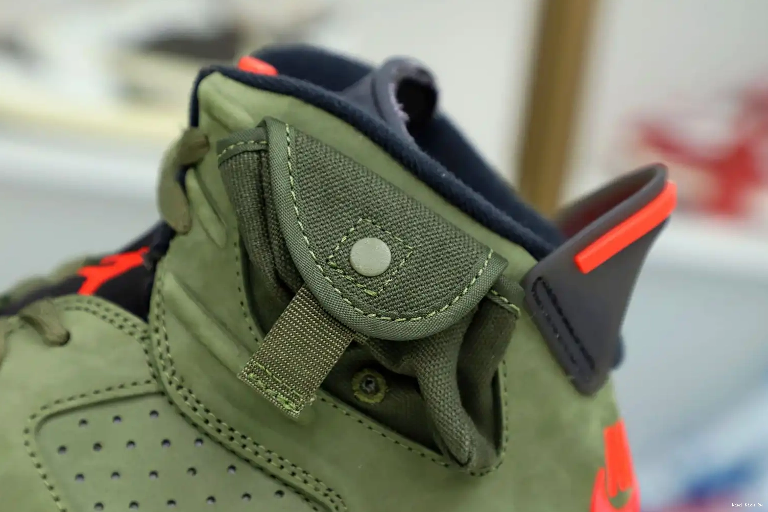 X RETRO JORDAN 6 Kimikick 'OLIVE' SCOTT TRAVIS AIR 0814